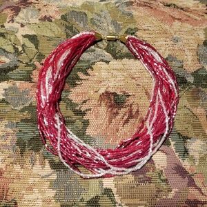 Vintage Seed Bead Collar Necklace